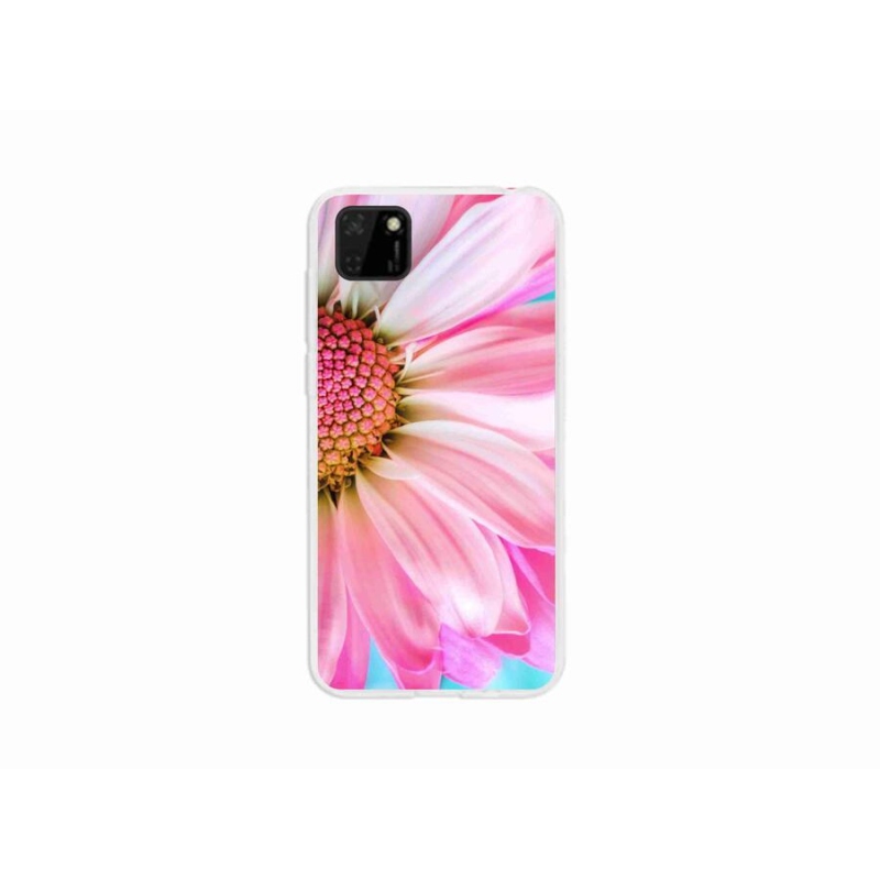 Gél borító mmCase a Huawei Y5p-hez - rózsaszín virág