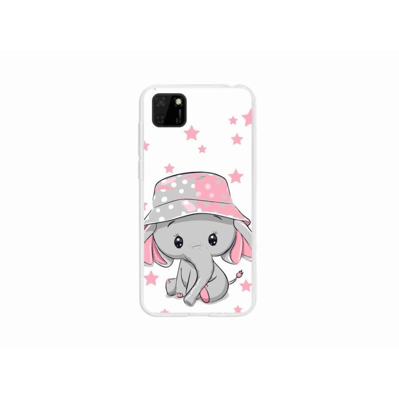 Gél borító mmCase a Huawei Y5p-hez - rózsaszín elefánt