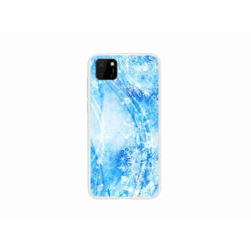 Gél borító mmCase a Huawei Y5p-hez - hópelyhek