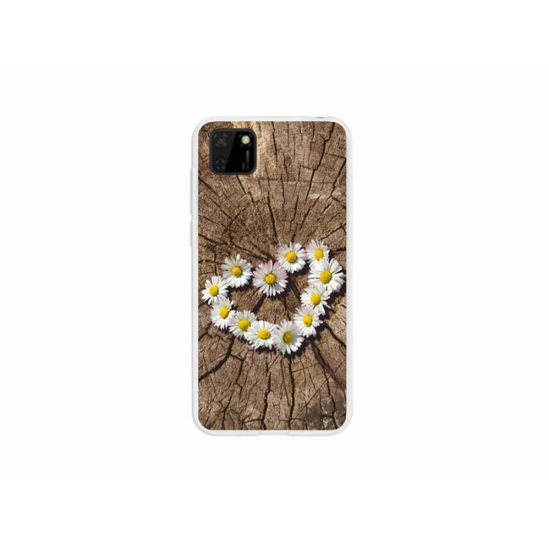 Gél borító mmCase a mobil Huawei Y5p - szív a százszorszépek szívéhez