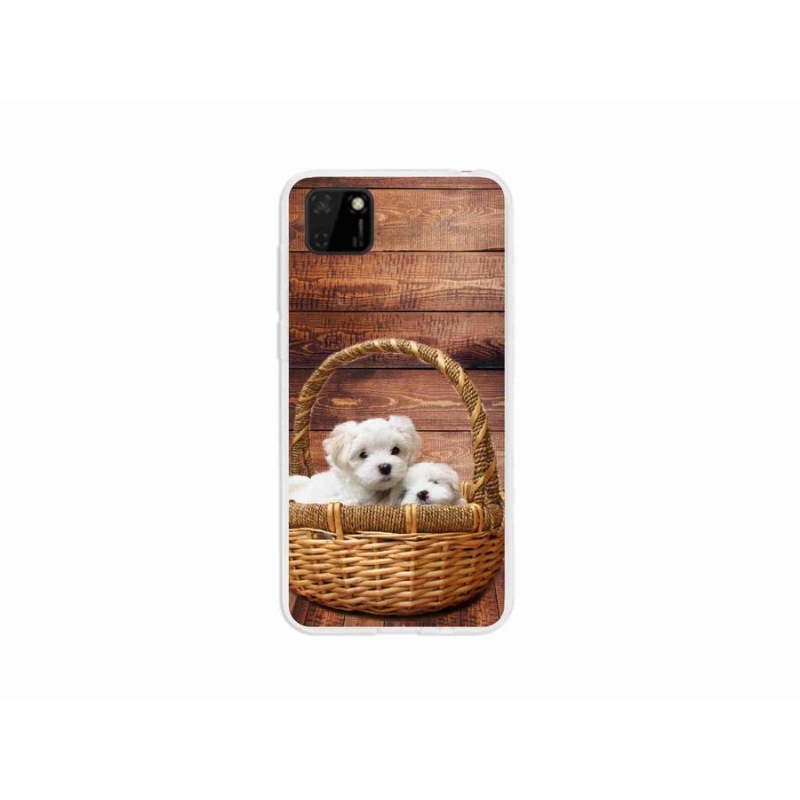 Gél borító mmCase mobil Huawei Y5p - kölyökkutyákhoz
