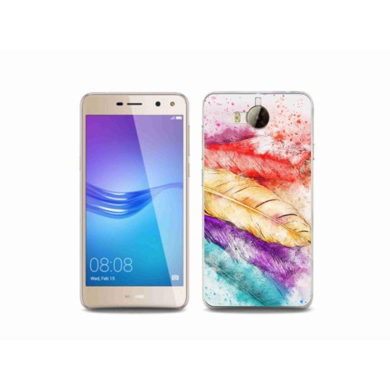 Gél borító mmCase mobil Huawei Y6 (2017) - színes toll