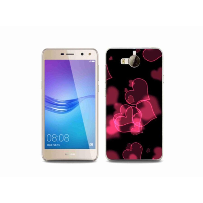 Gél borítás mmCase a Huawei Y6 (2017) - piros szívek