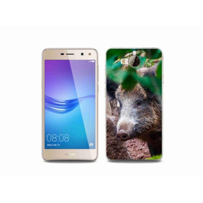 Gél borító mmCase a Huawei Y6 (2017) - vaddisznóhoz