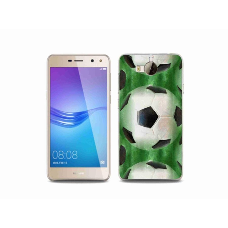 Gél borító mmCase a mobil Huawei Y6 (2017) - focilabda