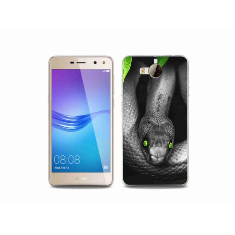 Gél borító mmCase a Huawei Y6 (2017) - kígyóhoz