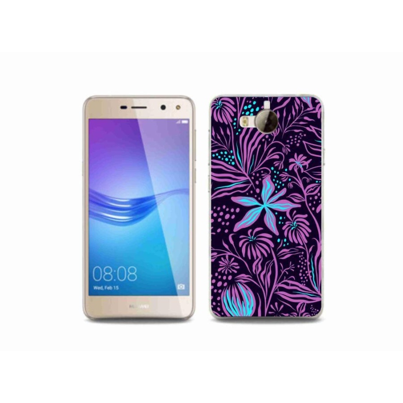 Gél borító mmCase a mobil Huawei Y6 (2017) - virágok 2