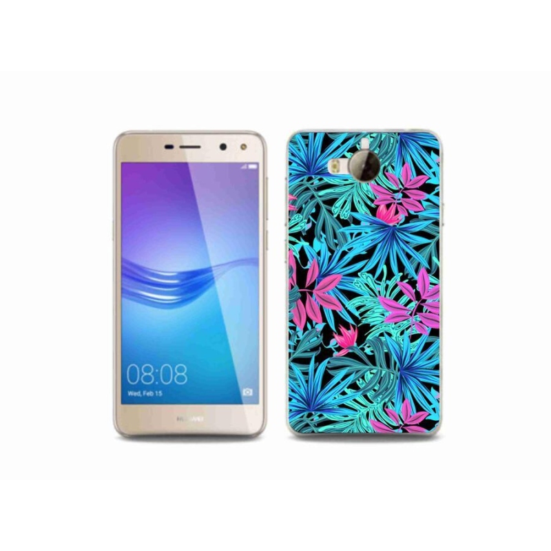 Gél borító mmCase a mobil Huawei Y6 (2017) - virágok 3