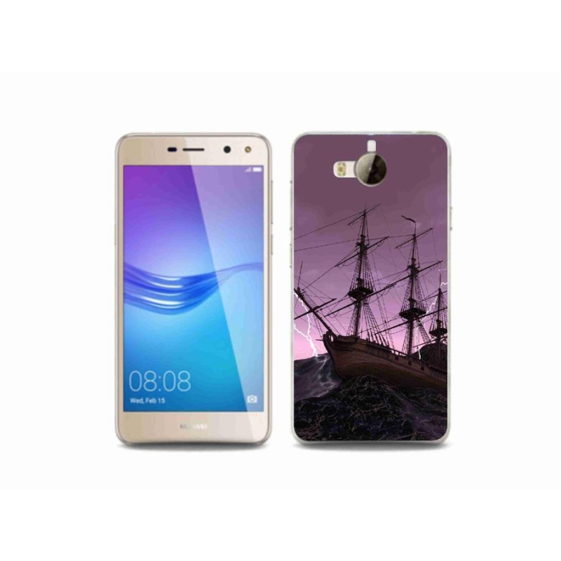 Gél borítás mmCase a Huawei Y6 (2017) - hajó a viharban