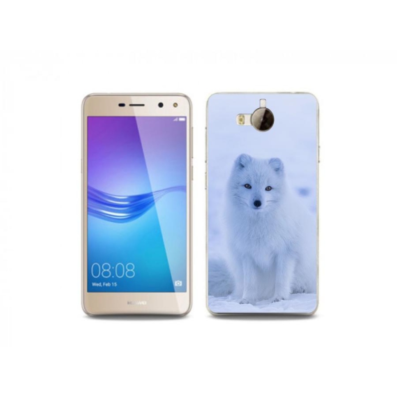 Gél borító mmCase a Huawei Y6 (2017) - polár róka számára