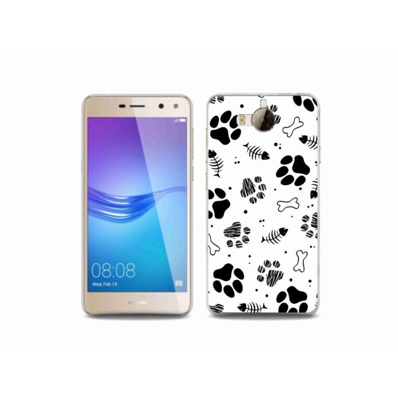Gél borító mmCase a Huawei Y6 (2017) - kutyamancsok 1