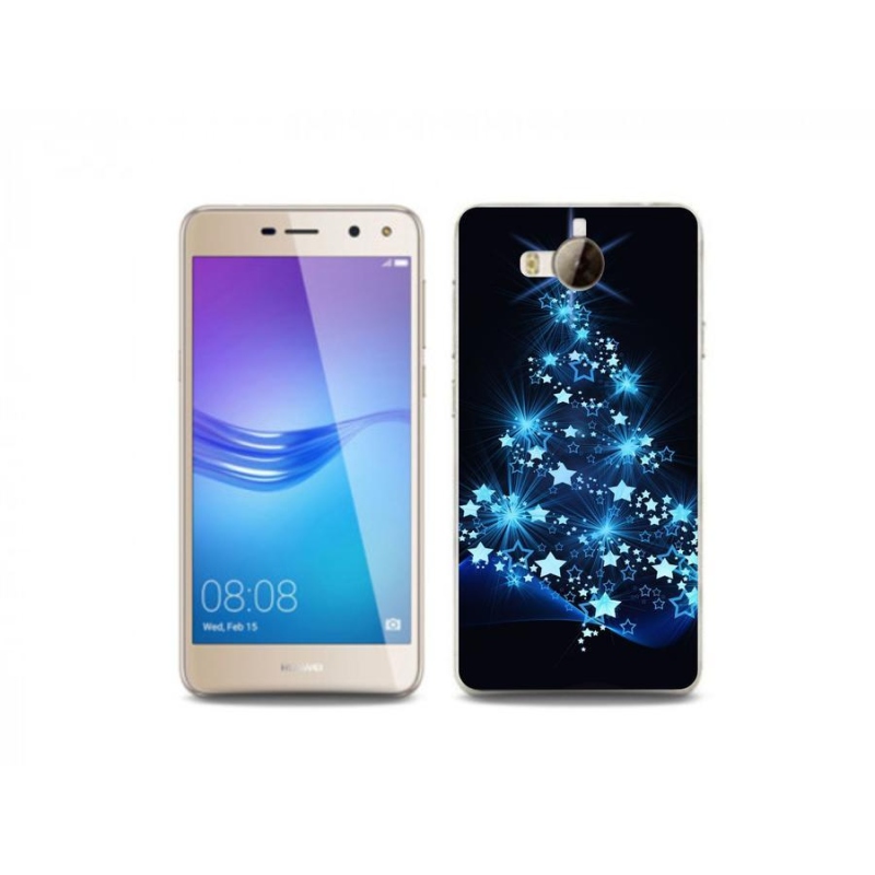 Gél borító mmCase a Huawei Y6 (2017) - karácsonyfa számára