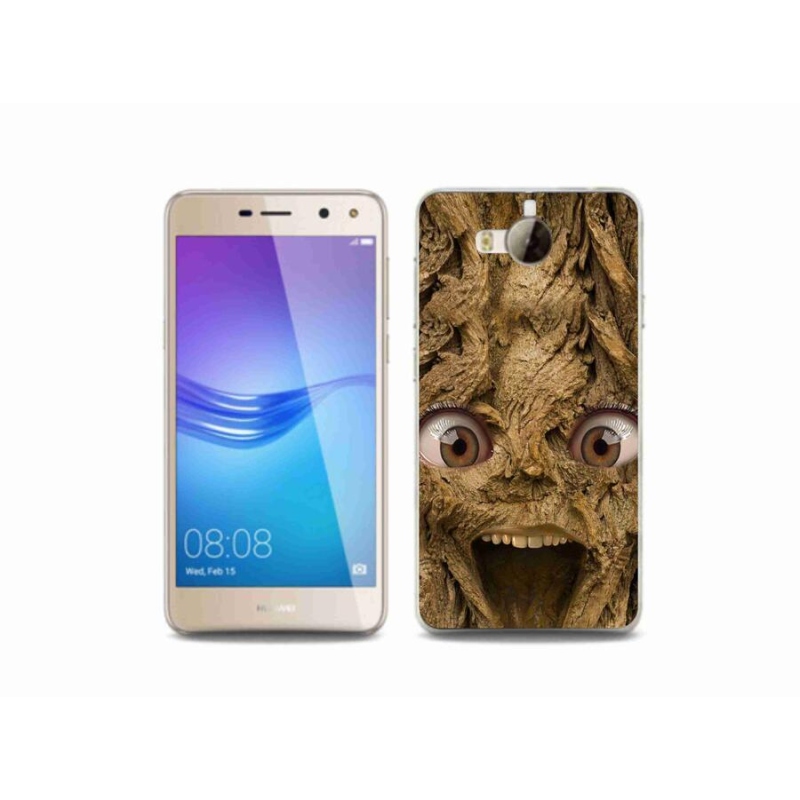 Gél borító mmCase a Huawei Y6 (2017) - boldog fa szemekkel