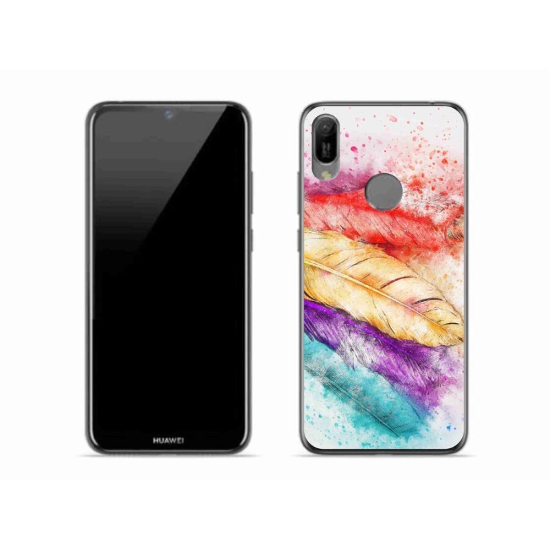 Gél borítás mmCase a mobil Huawei Y6 (2019) - színes toll