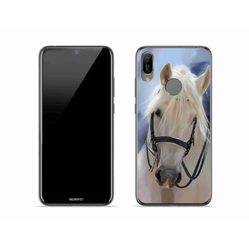 Gél borítás mmCase a Huawei Y6 (2019) - fehér lóhoz
