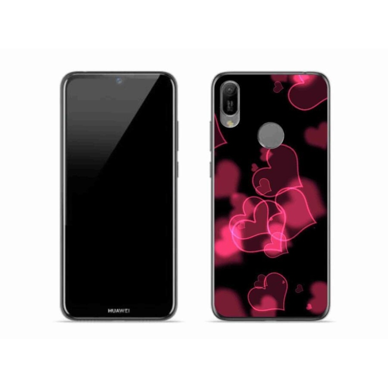 Gél borítás mmCase a Huawei Y6 (2019) - piros szívek