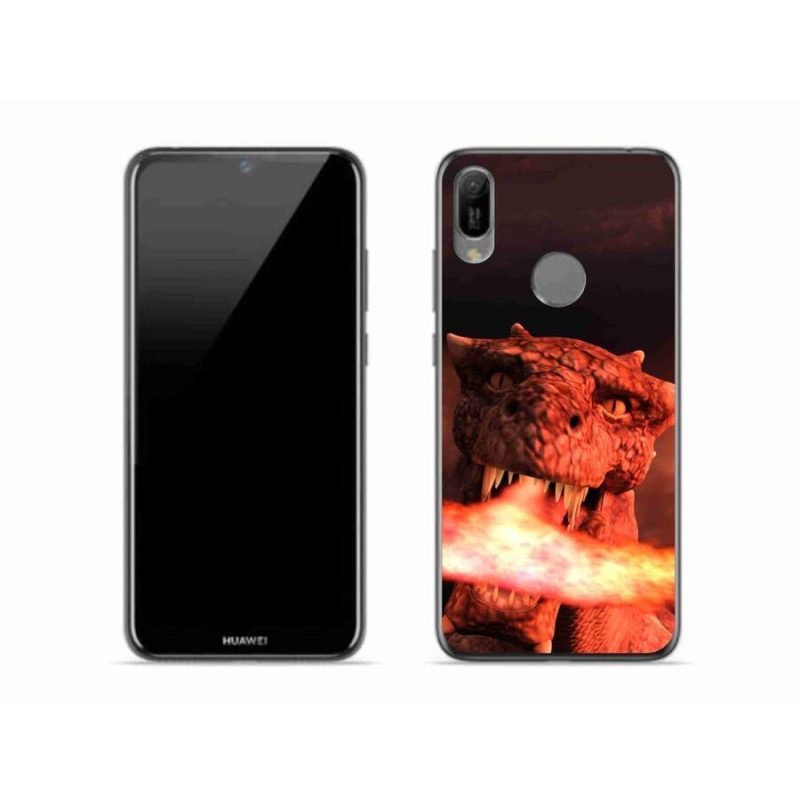 Gél borítás mmCase mobil Huawei Y6 (2019) - sárkány