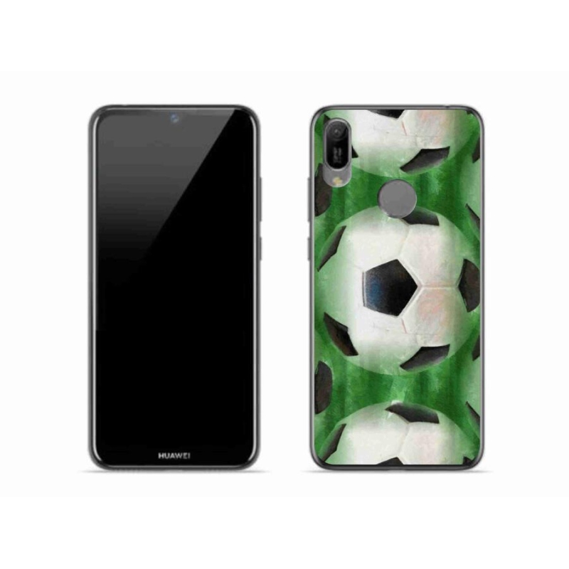 Gél borító mmCase a mobil Huawei Y6 (2019) - focilabdához