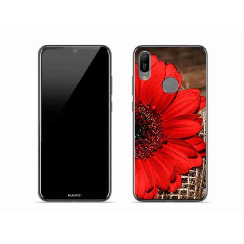 Gél borítás mmCase a Huawei Y6 (2019) számára - gerbera