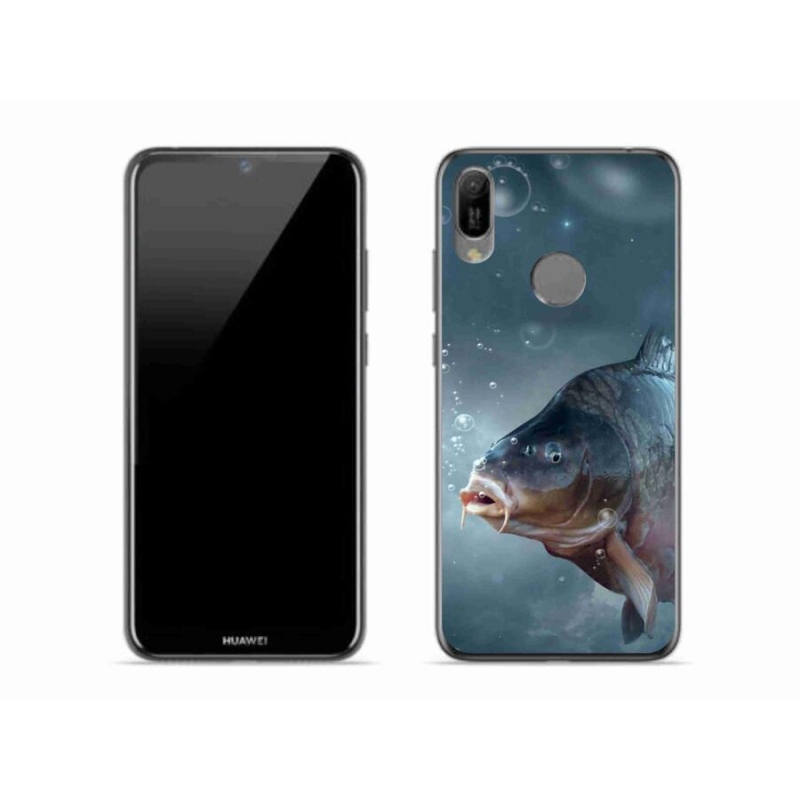 Gél borító mmCase a Huawei Y6 (2019) - ponty és buborékok számára
