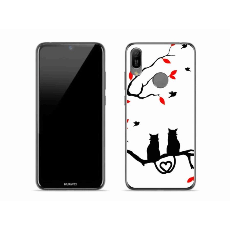 Gél borító mmCase a Huawei Y6 (2019) - macska szeretethez
