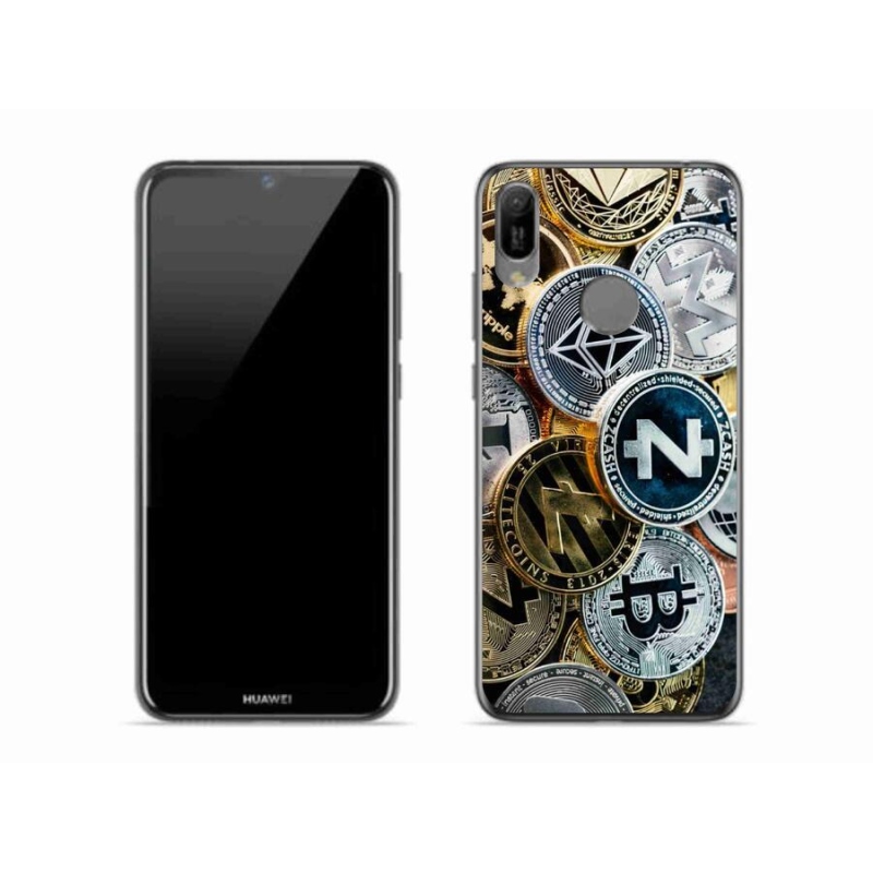 Gél borítás mmCase a Huawei Y6 (2019) számára - kriptovaluták