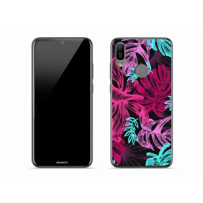 Gél borító mmCase mobil Huawei Y6 (2019) - virágok 1