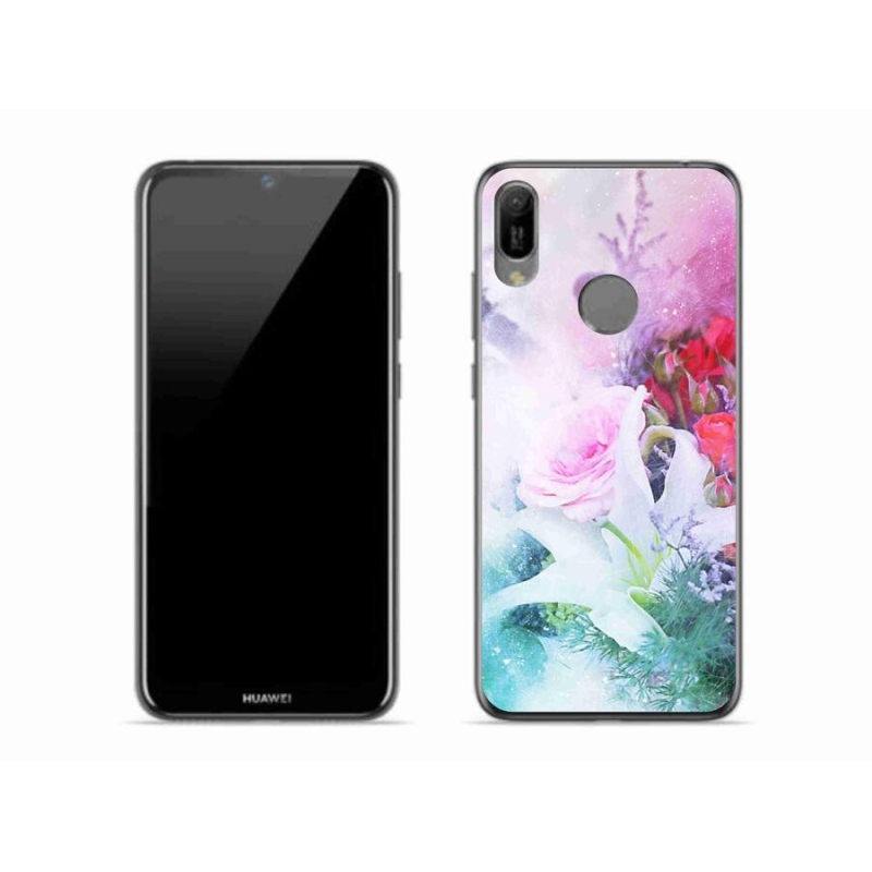 Gél borító mmCase a mobil Huawei Y6 (2019) - virágok 4