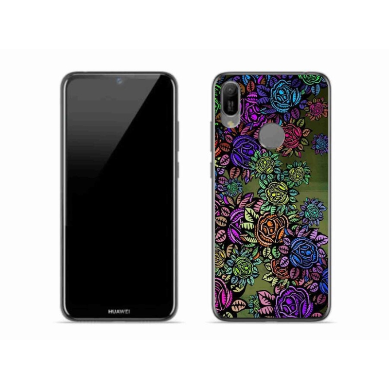 Gél borító mmCase a mobil Huawei Y6 (2019) - virágok 6