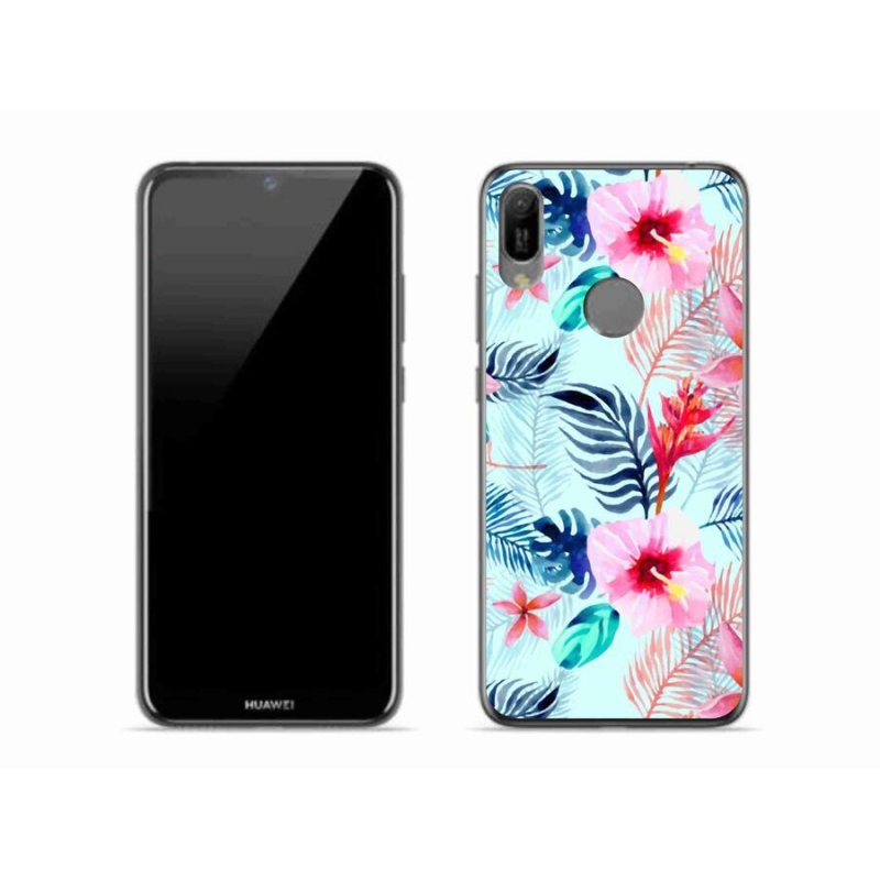 Gél borító mmCase a mobil Huawei Y6 (2019) - virágokhoz