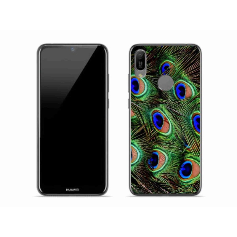 Gél borítás mmCase a Huawei Y6 (2019) - pávatoll