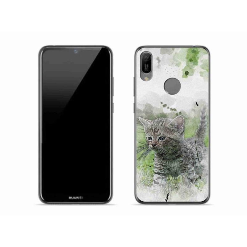 Gél borító mmCase a mobil Huawei Y6 (2019) - aranyos cica 1