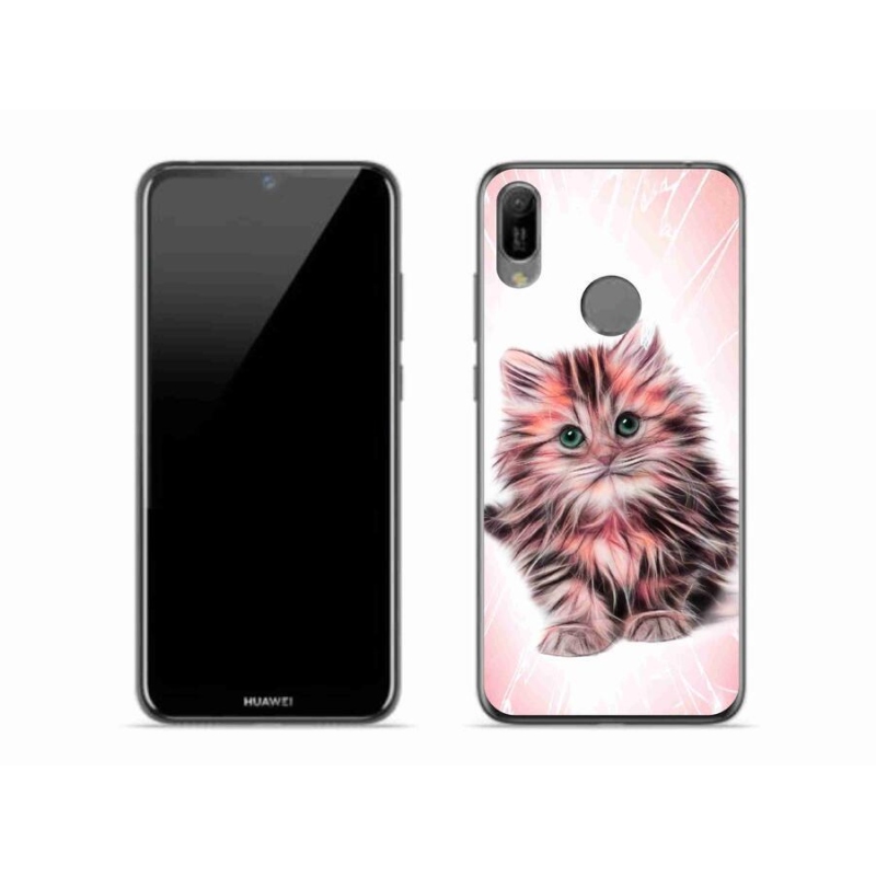 Gél borító mmCase mobil Huawei Y6 (2019) - aranyos cica