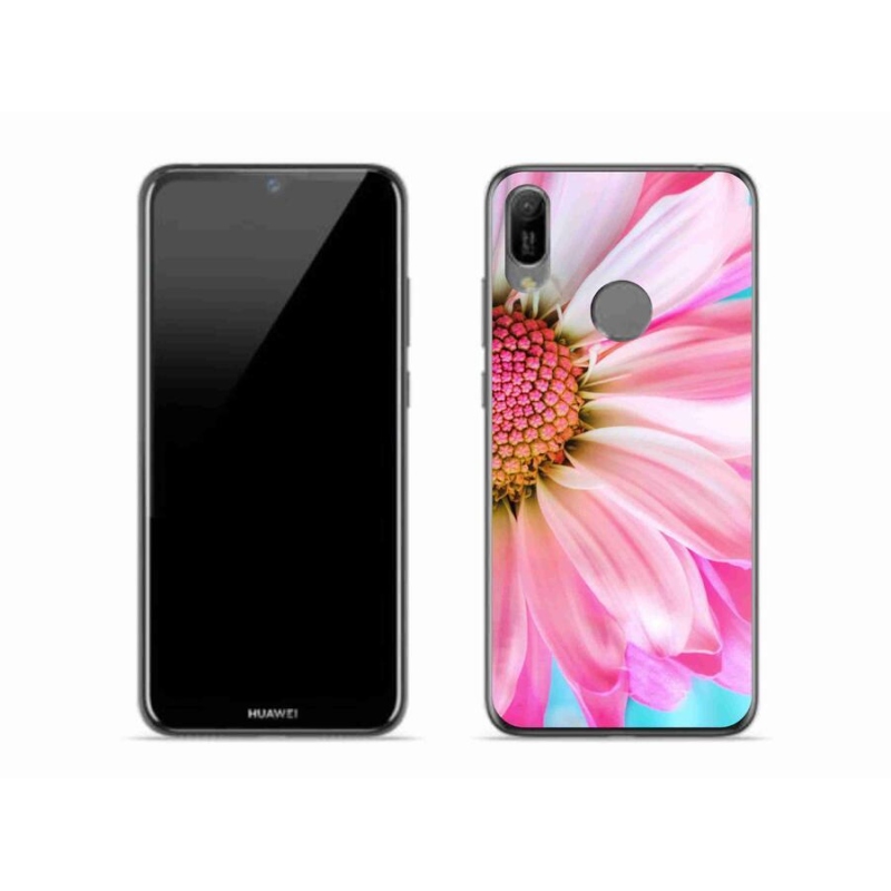 Gél borító mmCase a Huawei Y6 (2019) - rózsaszín virághoz
