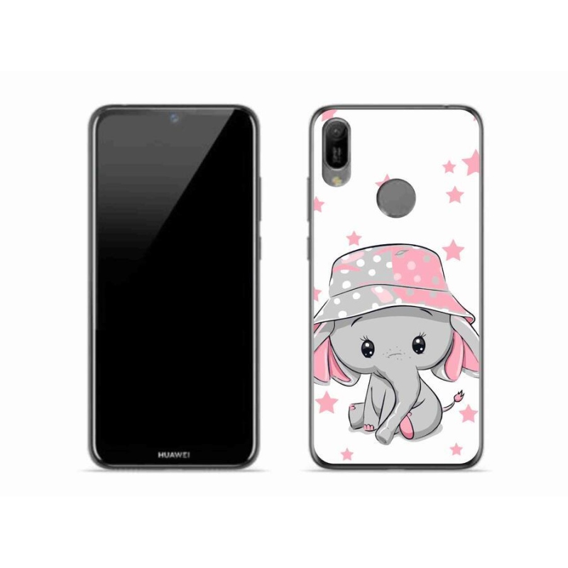 Gél borítás mmCase a Huawei Y6 (2019) - rózsaszín elefánthoz