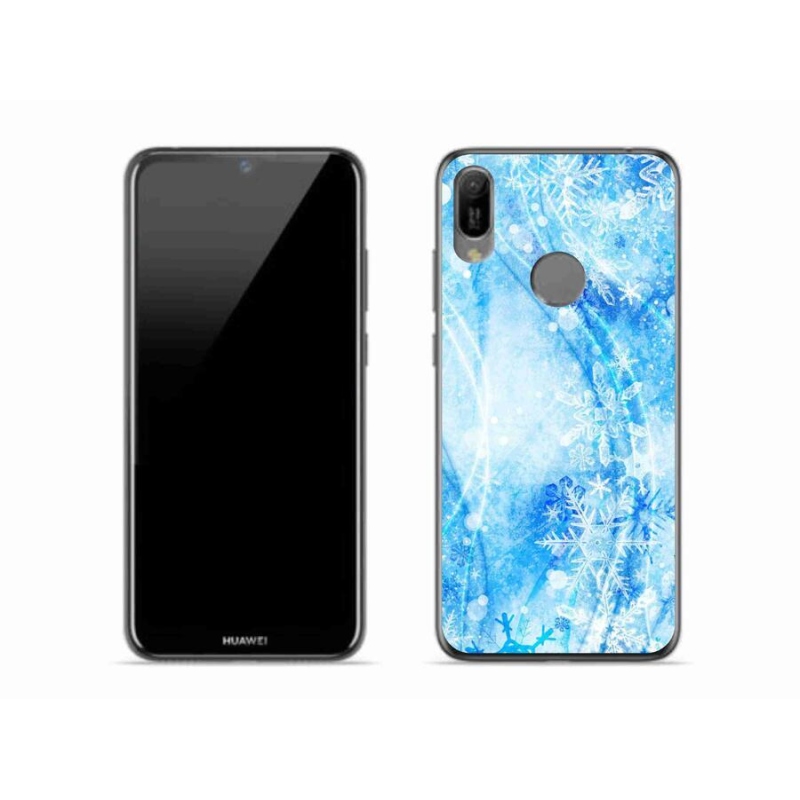Gél borító mmCase a Huawei Y6 (2019) - hópelyhekhez
