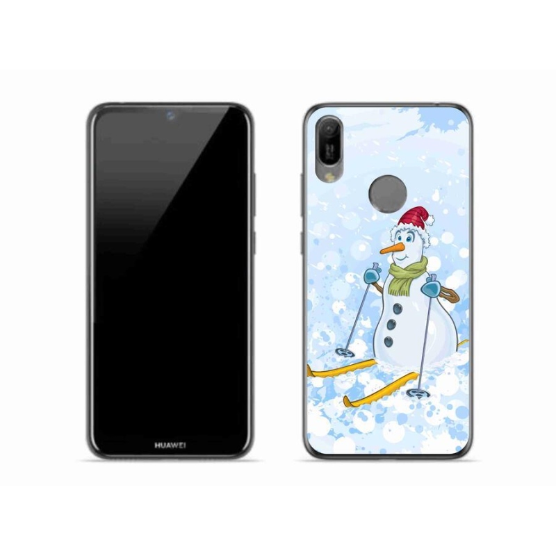 Gél borítás mmCase a Huawei Y6 (2019) - hóemberhez
