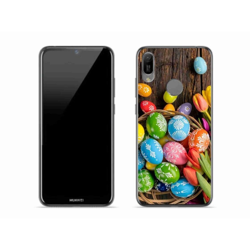 Gél borítás mmCase a Huawei Y6 (2019) számára - Húsvéti tojások