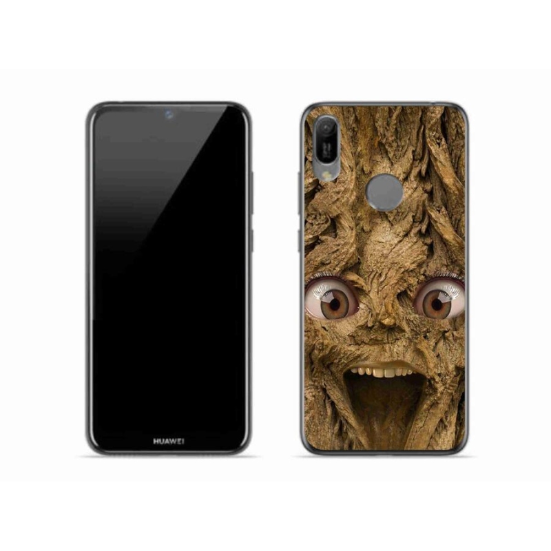 Gél borító mmCase a Huawei Y6 (2019) - boldog fa szemekkel