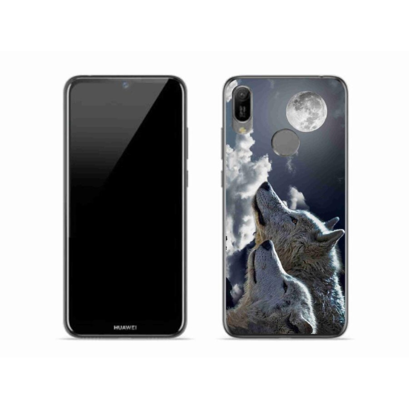 Gél borítás mmCase a Huawei Y6 (2019) - farkasok számára
