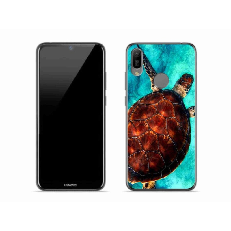 Gél borító mmCase mobil Huawei Y6 (2019)- teknősbéka számára