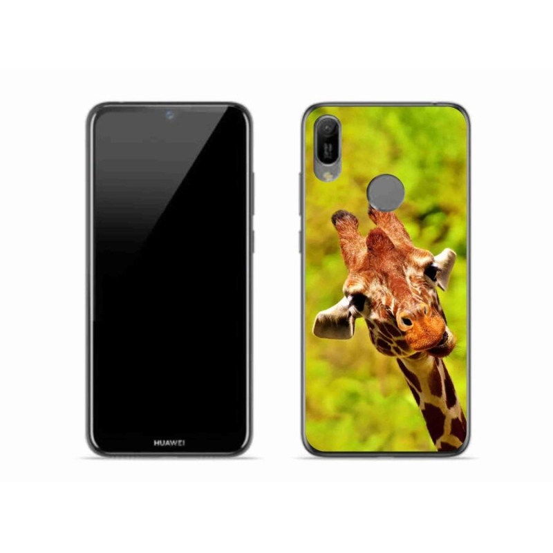 Gél borítás mmCase a Huawei Y6 (2019) - zsiráfhoz