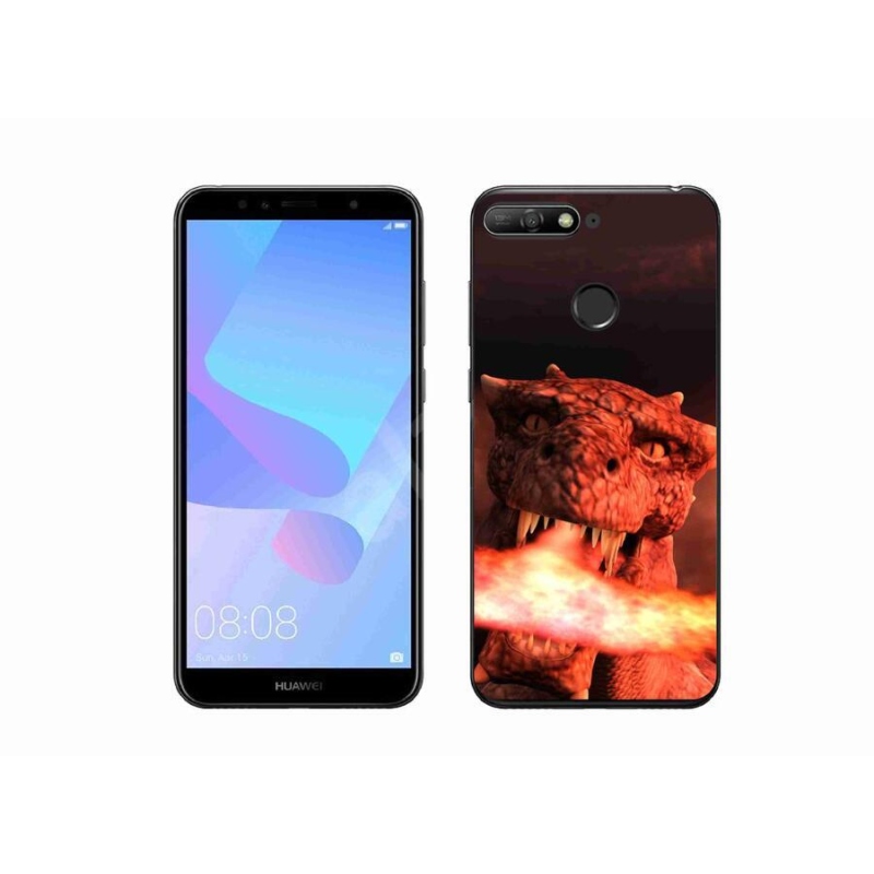 Gél borítás mmCase a Huawei Y6 Prime (2018) - sárkányhoz