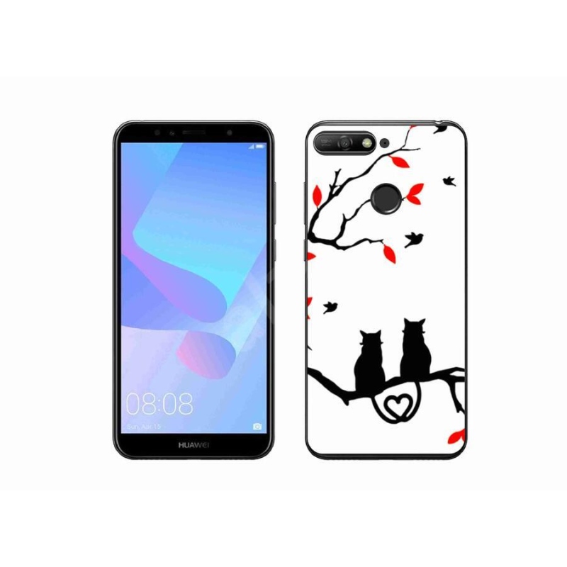 Gél borító mmCase a Huawei Y6 Prime 2018-hoz - macska szeretet