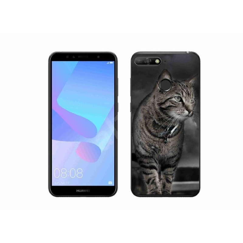 Gél borítás mmCase a Huawei Y6 Prime 2018-hoz - macska