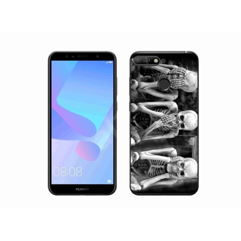 Gél borítás mmCase a Huawei Y6 Prime (2018) - csontvázakhoz