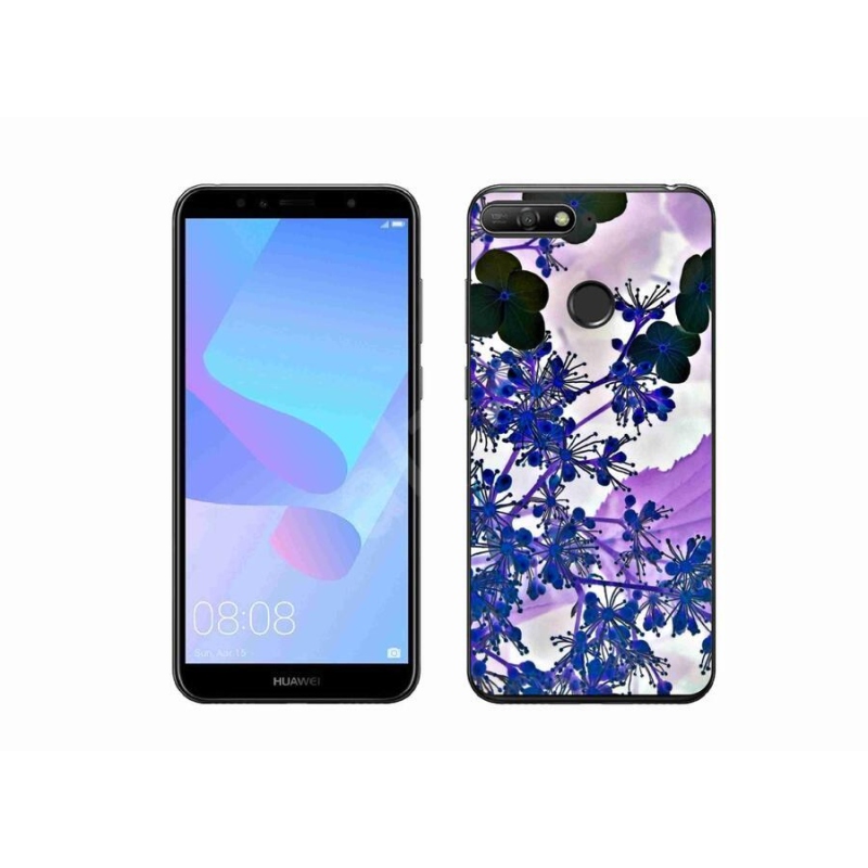 Gél borító mmCase a mobil Huawei Y6 Prime (2018) - hortenzia virághoz