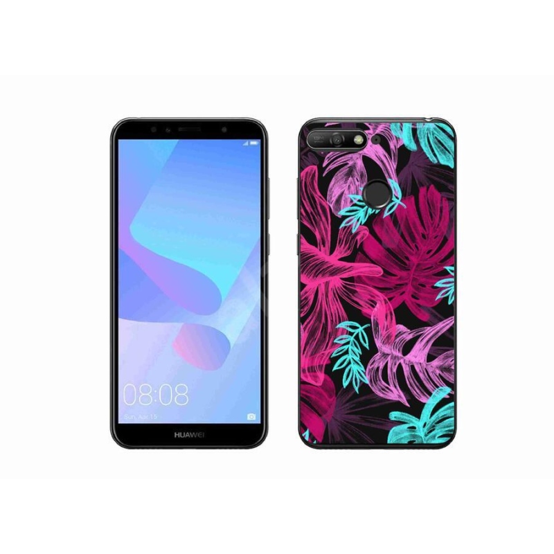 Gél borító mmCase mobil Huawei Y6 Prime (2018) - virágok 1