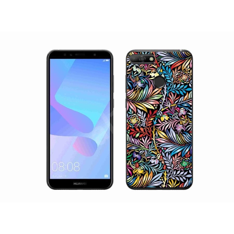 Gél borító mmCase a mobil Huawei Y6 Prime (2018) - virágok 5