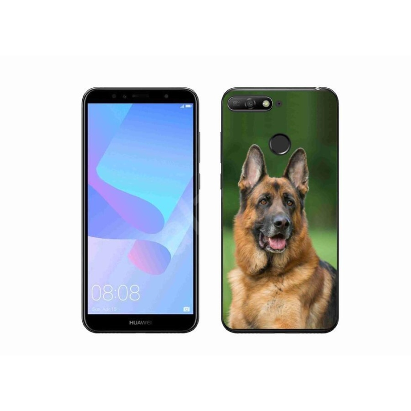 Gél borítás mmCase a Huawei Y6 Prime (2018) - Német juhászkutya számára